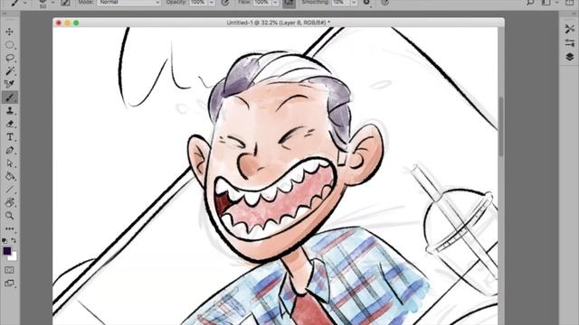 Trying Digital Watercolor and How to Get Free Brushes смотреть онлайн