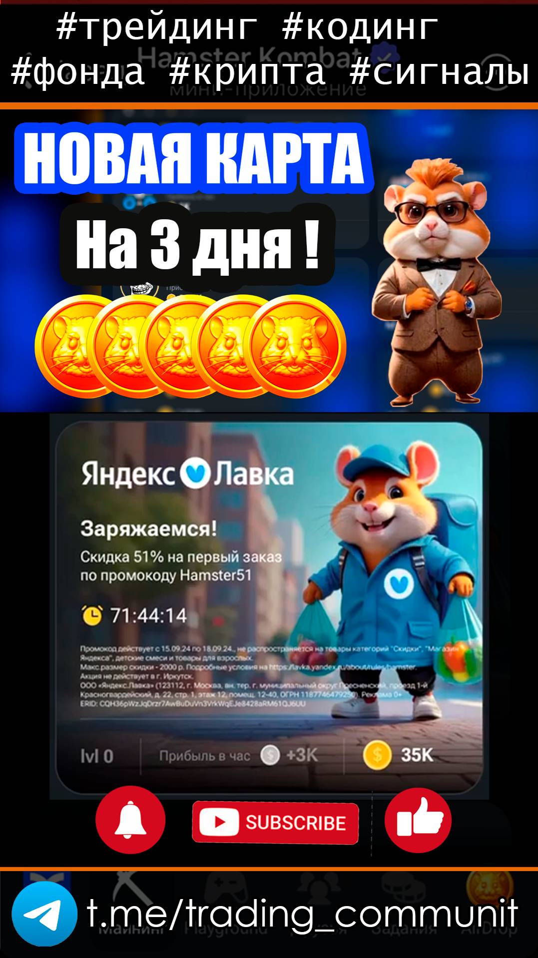 Новая карта в хомяке - Яндекс Лавка #shorts