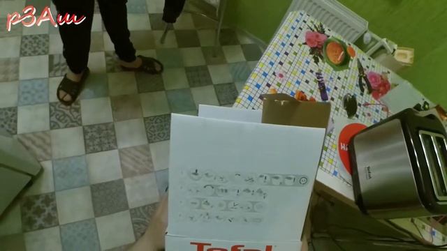 Тостер TEFAL Express TT365031 распаковка, мини обзор смотреть онлайн