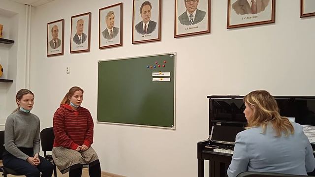 открытый урок на тему " Работа над многоголосием в классе хоровое пение"