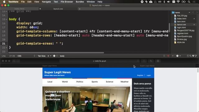 CSS Exercise [News Website] Part 2: Flexbox and Grid