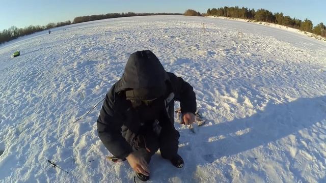 Весёлая ЗИМНЯЯ РЫБАЛКА - Днепр, Нижние Жары, Красное . Клевало лучше вечером. смотреть онлайн