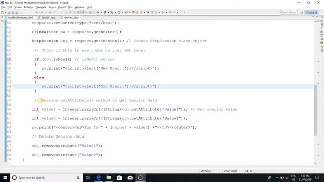 HttpSession Create/Delete/Check In Java Servlet | Session Management In Java Servlet смотреть онлайн