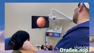 Правая эндоскопическая тимпанопластика lor24.uz Унг томонлама Эндоскопик Тимпанопластика