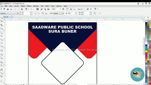 how to design simple School id card in Corel draw x7 I graphics designing смотреть онлайн
