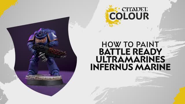 Warhammer 40000 How to Paint Battle Ready Ultramarines Infernus Marine