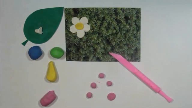 Лепим из пластилина с ребенком. Шаг 2. Лепешки. Красивая полянка из пластилина. смотреть онлайн