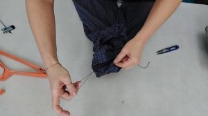 Как сделать петлю для вешалки из ниток