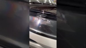 Полировка передних фар на шкода кодиак. Детейлинг в гараже.