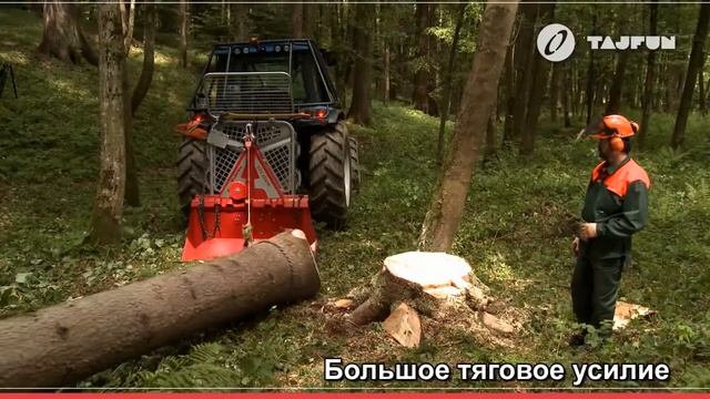 Трелевочные лебедки TAJFUN (гидро/мех) для тракторов смотреть онлайн