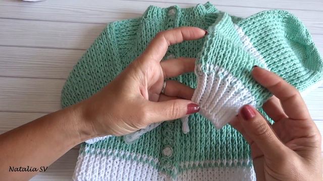 Анонс МК по детскому костюмчику "Мятный" #вязание #knitting #crochet