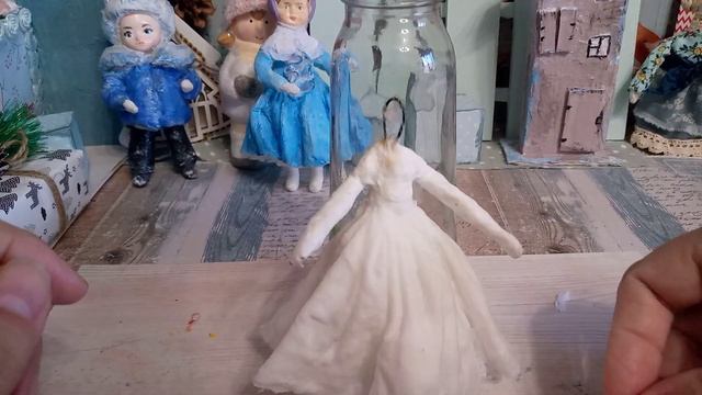 МК 1- я часть! Куколка, ёлочная игрушка! смотреть онлайн