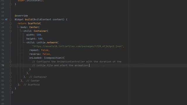 Lottie (with animated button) | Flutter