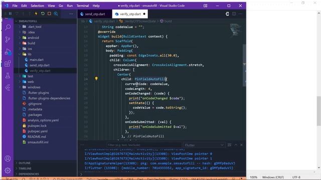 Flutter SMS OTP Autofill |  How to Auto Input  OTP Code in Pin Field