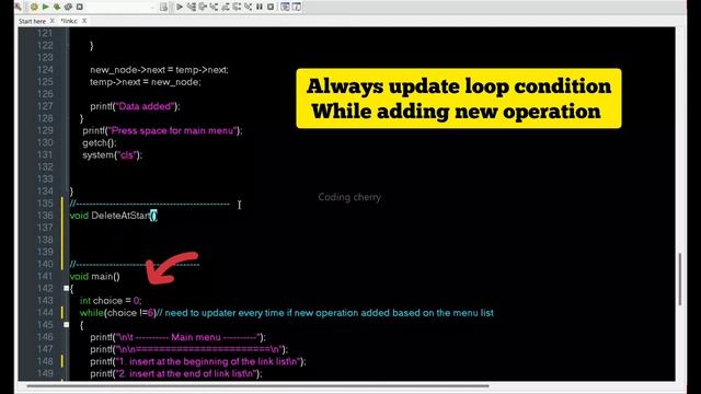 Operation on link list || Program to delete element from beginning of link list || Chapter 5 смотреть онлайн