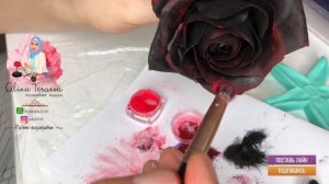 Мастер клас : чёрная Роза из холодного фарфора : самодельный холодный фарфор Алина Тесаева