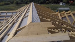 #Достроим #дом Изоспан, контрбрус, монтаж обрешетки для кровли, замеры кровли.. Часть 8 (июль 2019)