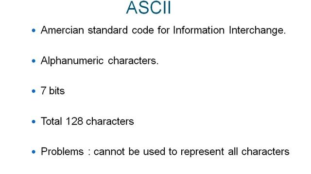 Explain ASCII and Unicode and java?