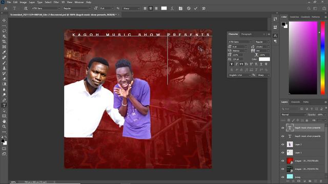 how To edit VLOGS posters (swahili FULL BIGGINER tutorial) . KENYAN VLOGS PHOTOSHOP TUTORIAL