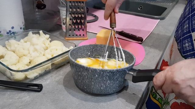 ГРИБНАЯ ЗАПЕКАНКА С ЦВЕТНОЙ КАПУСТОЙ