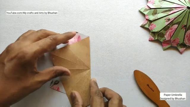 Tutorial - Modular origami umbrella, DIY paper umbrella смотреть онлайн