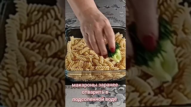 Запеканка с брокколи и макаронами #рецепты #запеканка #shorts