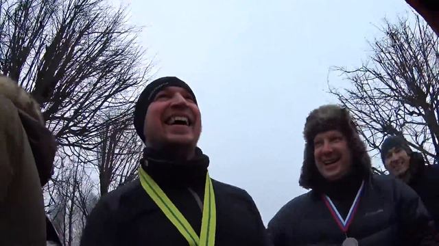 Финиш на полумарафоне Дорога Жизни 29 января 2017 смотреть онлайн