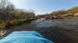 Солар 420 под водометом Ямаха 40. На реке Бикин Приморский край. Дальний Восток.