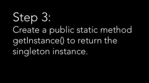 How to create Singleton in Java?