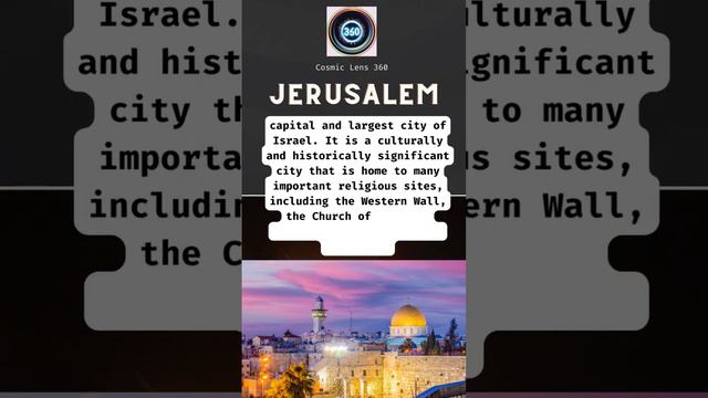 Know about Jerusalem #jerusalem #breakingnews #currentaffairs #india #news #warzone