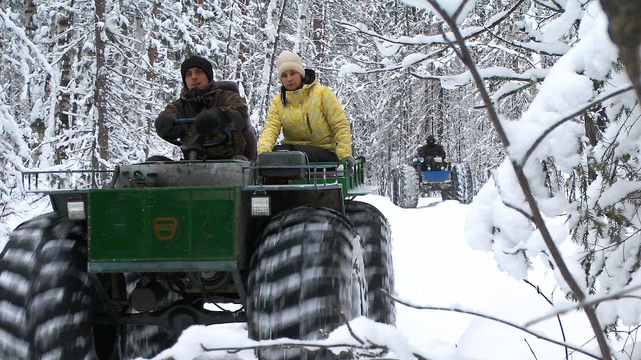 Самодельные каракаты вездеходы / В лес в избу жарить шашлыки и коптить рыбу скумбрию смотреть онлайн