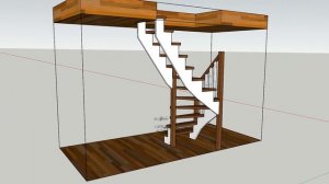 Чертеж лестницы