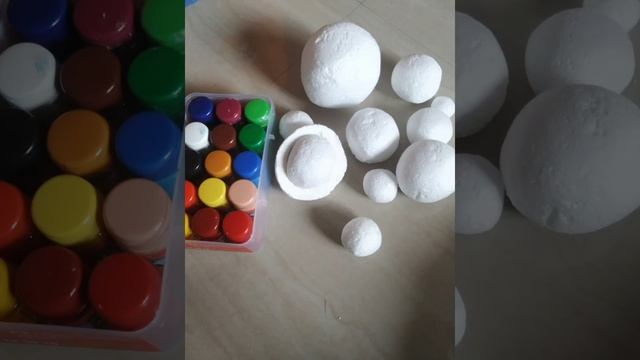 DIY- Thermocol balls for solar system project