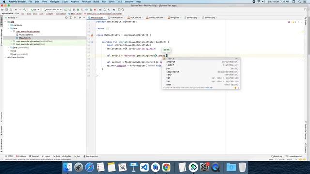 Spinner in Android (Kotlin) - 030 #Spinner #Kotlin..#2021