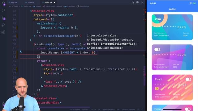 The 10-min React Native Wallet Animation смотреть онлайн