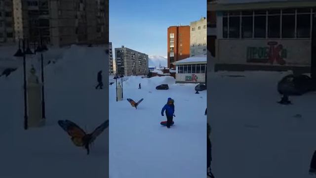 Я в Норильске зимой катаюсь на плюшке к. к.