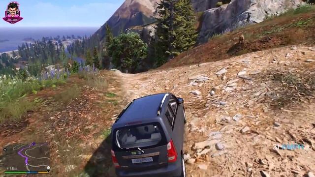 GTA 5 : FRNAKLIN BUY MARUTI SUZUKI WAGONR OFFROADING TEST MOUNT CHILIAD  ANMOL GAMEX