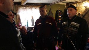 Грузинское застолье. Грузинское многоголосие. Имерети, Дабадзвели, в гостях у Михаила Геладзе