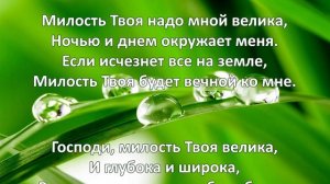 Милостью Боже Твоею живу. Красивое христианское пение. МСЦ ЕХБ