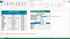 Static Name Range  in Excel.✔️