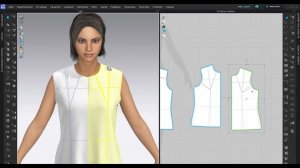 Как сделать плоский крой из лекала с нагрудной вытачкой