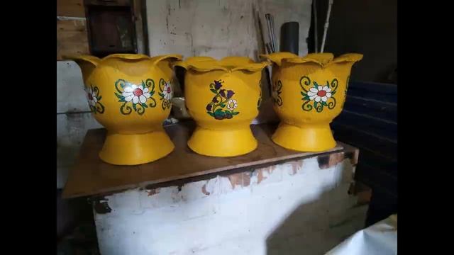 Как красиво раскрасить клумбы их колес . смотреть онлайн