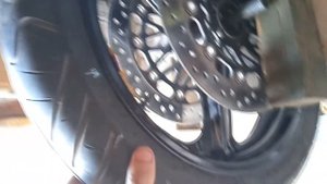 Балансировка колеса Honda cb400.