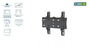 Ridicon T843. Установка и особенности наклонного кронштейна Ridicon T843