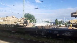 В Германии замечена транспортировка американских танков M1A1SA Abrams