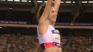 Yaroslava Mahuchikh (202cm!) win Brussels 2021 Wanda Diamond League