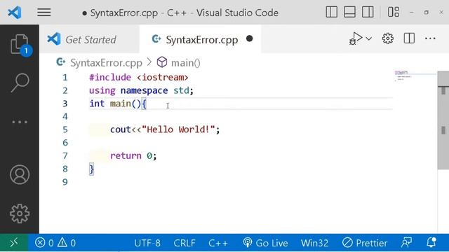 What is syntax Error  | Types Of Error | Syntax Error | C++ | Beginners | Learning with Geeks