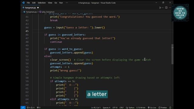 How to code hangman game in python? |  Python Tutorial For Beginners | Python Game Tutorial