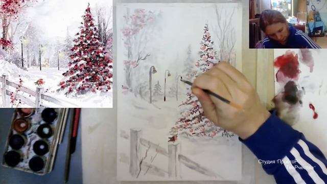 Ёлка акварель 2 часть смотреть онлайн