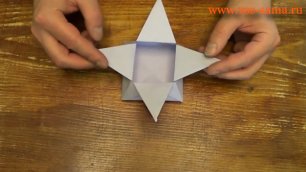 Оригами - Коробка-звездочка (Star Box Origami)